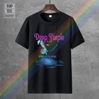 Deep Purple Smoke On The Water Tshirt For Men T Shirt Vintage Funny Tshirt Cool Tshirts Plain T Shirt Anime Gildan Spot