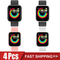 4Pcs D20 Smart Watch Men Digital Watches Bluetooth Sport Fitness Tracker Pedometer Y68 Smartwatch or Android Ios Xiaomi