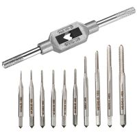 10Pcs Micro-Taps Bit Small Hand Screw Thread Taps Straight Thread Tap Screw Tap Drill Tapping Tool