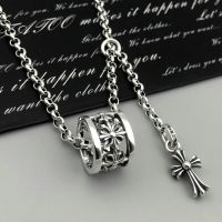 [TOP]Chromes Hearts 925 sterling silver high quality 925 sterling silver cross small waist clavicle chain pendant necklace