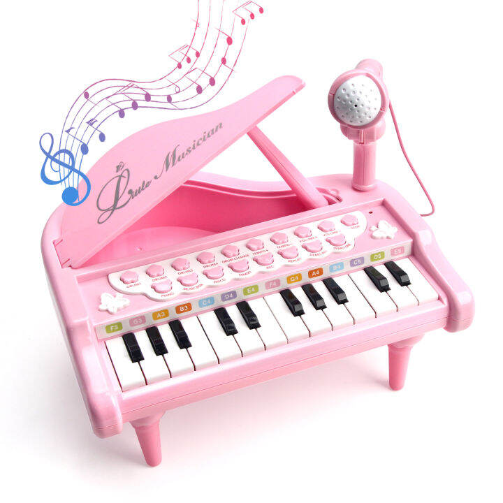 Kid Electronic Musical Keyboard Piano Toy Piano Toy with Microphone