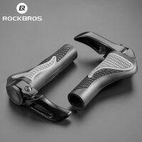 ROCKBROS Bicycle Grips Horn Shofar Vice Handlebar Rubber Bilateral Locked Dust-proof Adjustable Bike Handlebar Cycling Equipment