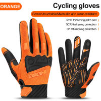 INBIKE Mountain Bike Gloves Autumn Winter Touch Screen Men Women MTB Bicycle Cycling Gloves Full Finger Shockproof Sport Gloves