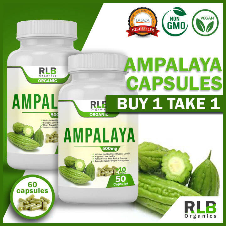 Buy 1 Take 1 - Organic Pure Natural Ampalaya (Bittermelon) Capsules (60 ...