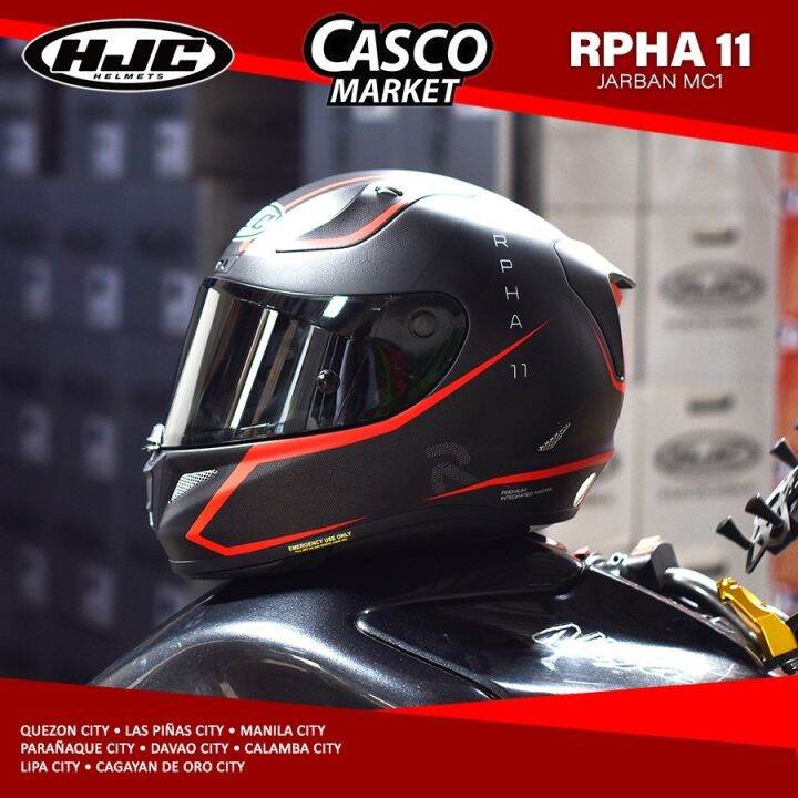 HJC RPHA11 JARBAN FULL FACE SINGLE VISOR HELMET face motor motorcycle helmet gdr helmet Lazada PH
