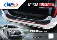 Pajero Sport  2019 กันรอยท้ายรถยนต์  กันรอยประตูหลัง / ชายบันไดข้างประตู ประดับยนต์ ชุดแต่ง ชุดตกแต่งรถยนต์