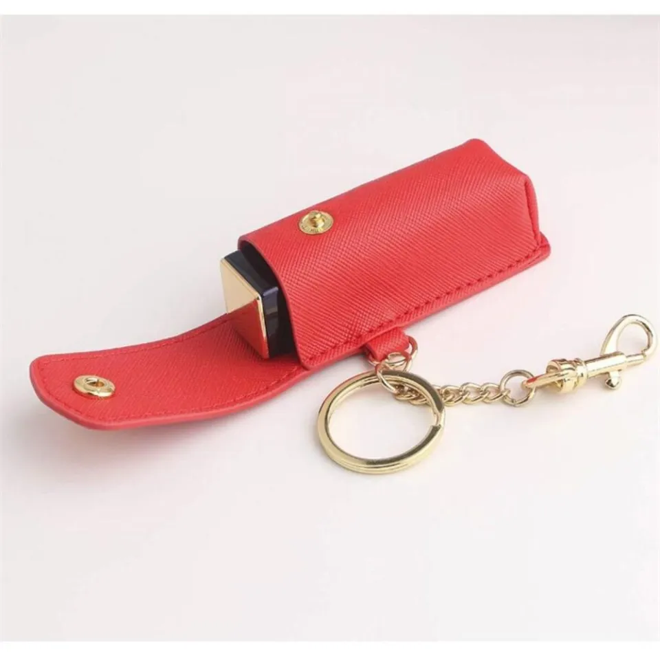 Chapstick Holder Keychain Bag Small Lip Balm Sleeve Pouch Lipstick Portable  Storage Bag Lip Gloss Carrying Case With Keychain For Women (chapstick bag)