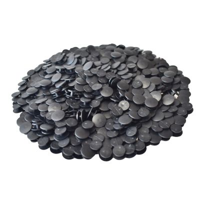 【cw】 100pcs Plastic Buttons Black Ornaments For DIY Shoes Charms Kids Accessories Lightweight Buckles ！