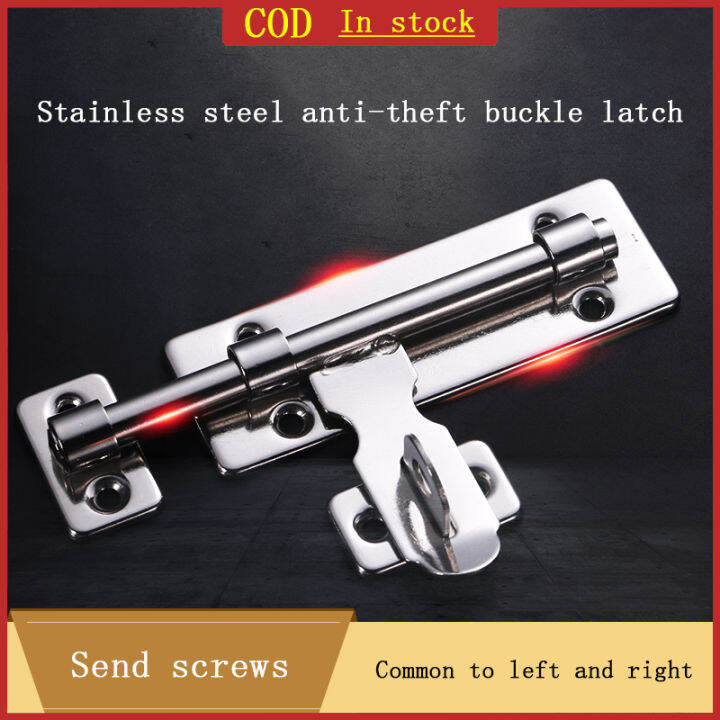 Stainless Steel Door Latch&Bolts Slide Barrel Bolt Latch Padlock Barrel