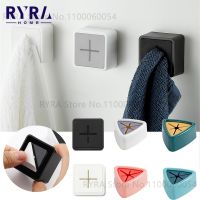 Kitchen Accessories Towel Holders Plug Wall Mounted Bathroom Kitchen Organizer Rack Portable Towels Storage Wash Cloth Clip Hook