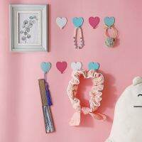 [HOT 2023] 3Pcs Love Sticky Hook สาวหัวใจสีชมพูพีชเหล็กที่ไม่เป็นสนิมรูปหัวใจตะขอรูปหัวใจตะขอเหนียวนุ่มของตกแต่งห้องเด็กผู้หญิง