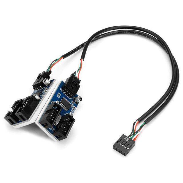 chaunceybi-30cm-usb-9-pin-interface-header-motherboard-extension-splitter-1-to-2-4-cable-desktop-usb2-0-hub-connectors-port