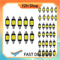 YZH Shop หลอดไฟ LED ติดหลังคา10ชิ้น,โคมไฟหัวคู่ไฟ1260 9W 900lm อะไหล่ทดแทนไฟอ่านหนังสือภายในความสว่างสูง