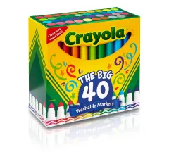 Crayola Adult Coloring, 40 Count Fine Line Markers 