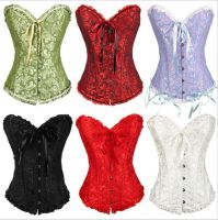 Spot parcel post Cross-Border Direct Supply Abdominal-Length Waist-Tight South American Court Lace Corset Belly Band Womens Breasts Support Push up Corset