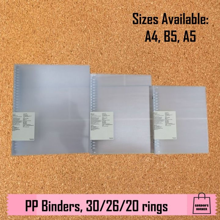 【new】 A1 MUJI PP Clear Binder (A4, B5, A5) | Lazada PH