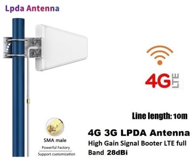เสาอากาศ 5G 4G 3G LPDA SMA Port Router Signal Booster 690-3700MHz 18dBi 2G 3G 4G LTE