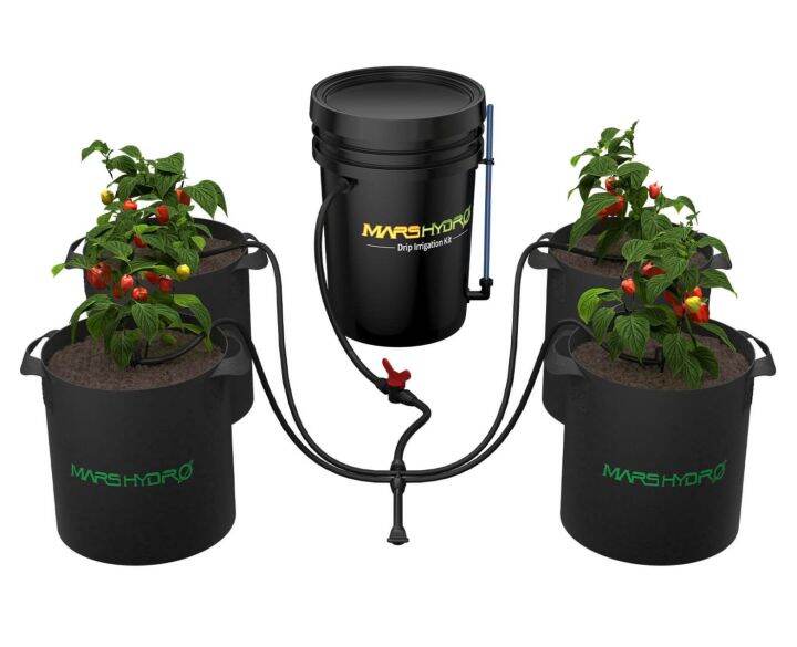 ส่งฟรี-mars-hydro-drip-irrigation-kit-5-gallon-bucket-watering-system-ระบบรดน้ำอัตโนมัติ-mars-hydro