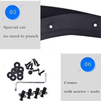 Universal Car Mud Flaps Front Rear Styling Mudguards Splash Guard Fender For Pickup SUV Van Truck Toyota Ford Chevrolet