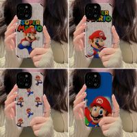 เคสโทรศัพท์ลายการ์ตูนมาริโอ้,สำหรับ iPhone 14/13/12/11 Pro Max 12 13 Mini 6 6S 7 8 Plus X XR XS Max เคสด้านหลังนิ่มกันกระแทกเคสโทรศัพท์ลายหนังสุดสร้างสรรค์พร้อมคลุมทั้งหมดฝาครอบป้องกันกล้องเลนส์