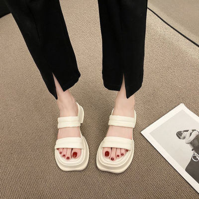 [ส่งเร็วพิเศษ!] SHO-BX32 รองเท้าผู้หญิงแฟชั่น รองเท้าผู้หญิง ส้นเตารีด มีกล่อง แบบสวม