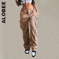 Alobee Pants Fashion Trousers Women Long Y2k Bottoms Cargo Pants Baggy Wide Leg Womens Pants Female Trousers Female