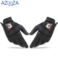 ♕ 1Pair Men 39;s Golf Gloves Soft Leather Sheepskin Left Right Hand Sport Grip Gloves Anti skid Beginner Practice Golf Accessories