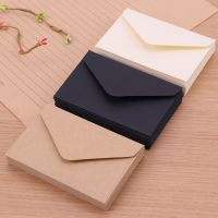 20PCS Classical White Black Kraft Blank Mini Paper Window Envelopes Wedding Invitation Envelope Gift Envelope