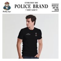 Police เสื้อยืด Slim fit ทรงพอดีตัว ขาว,ดำ (รหัส : B426)