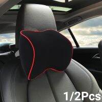 Car Neck Headrest Pillow Memory Foam and Breathable Removable Cover for Driving Long Trip Rest Relief Pain with Adjustable Strap