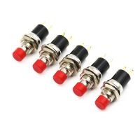 5Pcs PB05A 7mm ON OFF 2Pin Self Locking SPST Normally Open Mini Push Button Switch