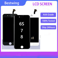 หน้าจอ LCD สำหรับ iPhone 6S 7 8,จอ LCD ดิจิไทเซอร์พร้อมอะไหล่ระบบสัมผัส3D