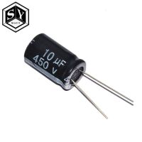 ✳₪◙ 10 pcs Aluminum electrolytic capacitor 10 uF 450 V 13x21mm mm frekuensi tinggi Radial Electrolytic kapasitor