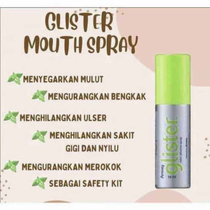GLISTER MOUTH REFRESHING SPRAY 14ML Lazada