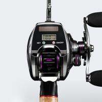 Backlight Reel 81อัตราส่วนความเร็ว1ชุด Spinning Reel สำหรับตกปลากลางคืนสายไฟอัตโนมัติตกปลาตกปลาอิเล็กทรอนิกส์ Counter