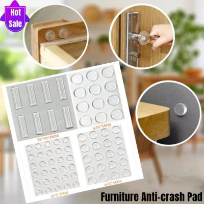 Transparent Silicone Door Stopper Self Adhesive Cabinet Bumpers Anti-crash Pads Furniture Refrigerator Buffer Wall Protector