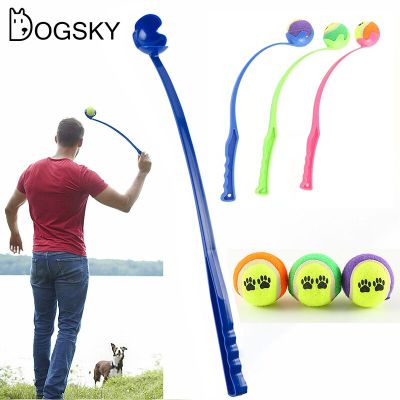 Pet Training Tool Ball Throwers Pet Throw Cue For Medium Cat Dog Outdoor Funny Training Pet Interactive Toy Dog Accessories 2023 Toys
