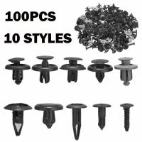 100pcs Pom Mixed Fastener Clamp Set Car Plastic Rivet Fastener Body Fastener Screw Kit Rivet Bumper Clip Automobile For Int B4u0