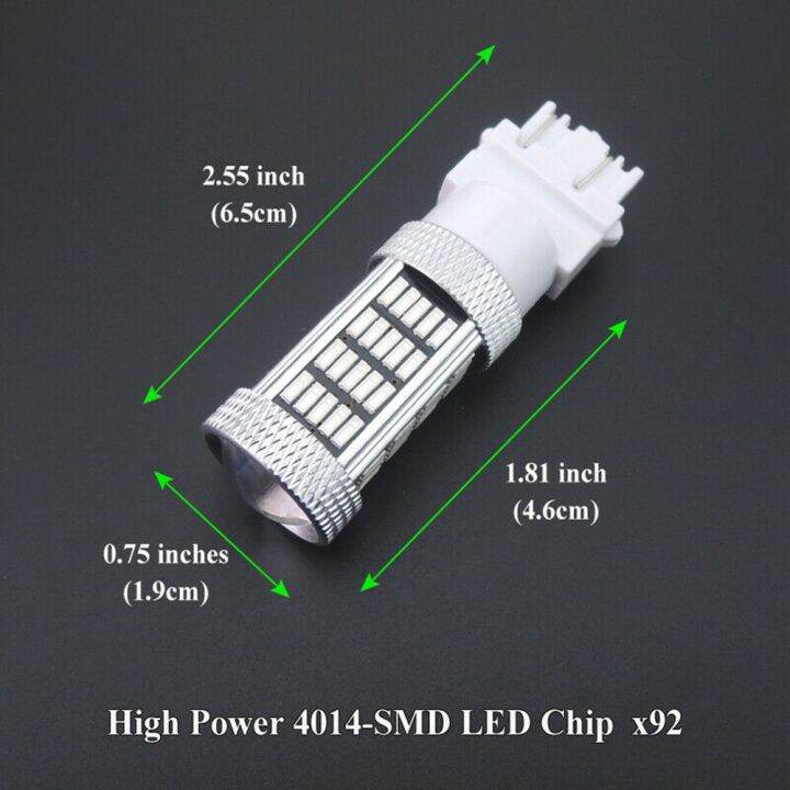 หลอดไฟ-led-92-smd-สำหรับรถยนต์-drl-ในเวลากลางวัน-l-2-55นิ้วชิ้นส่วนโคมไฟส่องสว่าง