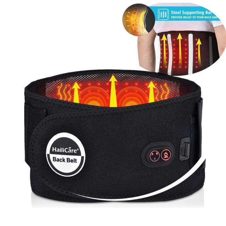 Far Infrared Heated Therapy Waist Massage Low Back Belt Herniated Disc