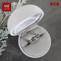 MT แหวนเงินแท้  รูปเต่า งานรมดำ ไซส์: 54 Solid 925 Sterling Silver Ring (sr246) MT Jewelry มณีธารา