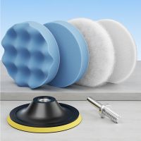 Car Detailing Polishing Disc Waxing Sponge Pad Kit With M10 Drill Adapter Sanding Sandpaper For Polisher Headlight Restoration