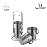 ฺBlackdeer Stainless Steel Coffee Cup Set แก้วเช็ท 4 ใบ (จัดส่งจากไทย)