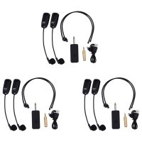 6X U12F Uhf One for Two Wireless Headset Microphone Amplifier Mixer Suitable for Teaching Guides Meeting Lectures