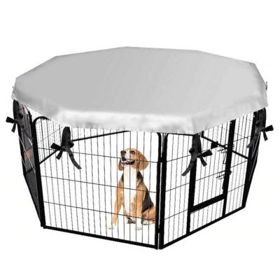Dog Crate Cover For Dog Playpen Tent Crate Room Puppy Cat Rabbit Cage Sunscreen Rainproof Prevent Escape