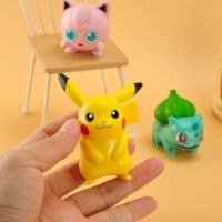 6Pcs/Set Pokemon Pikachu Anime Figures Charmander Psyduck Squirtle Jigglypuff Bulbasaur High Quality Toy Model Kids Best Gifts
