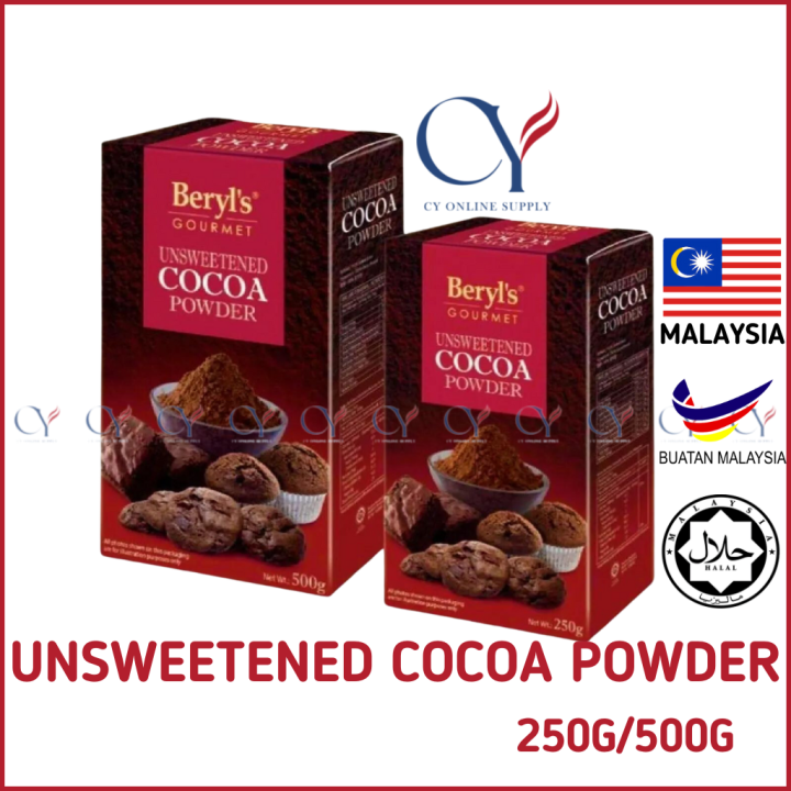 HALAL BERYL'S 100 UNSWEETENED COCOA POWDER [250G / 500G] SERBUK KOKO
