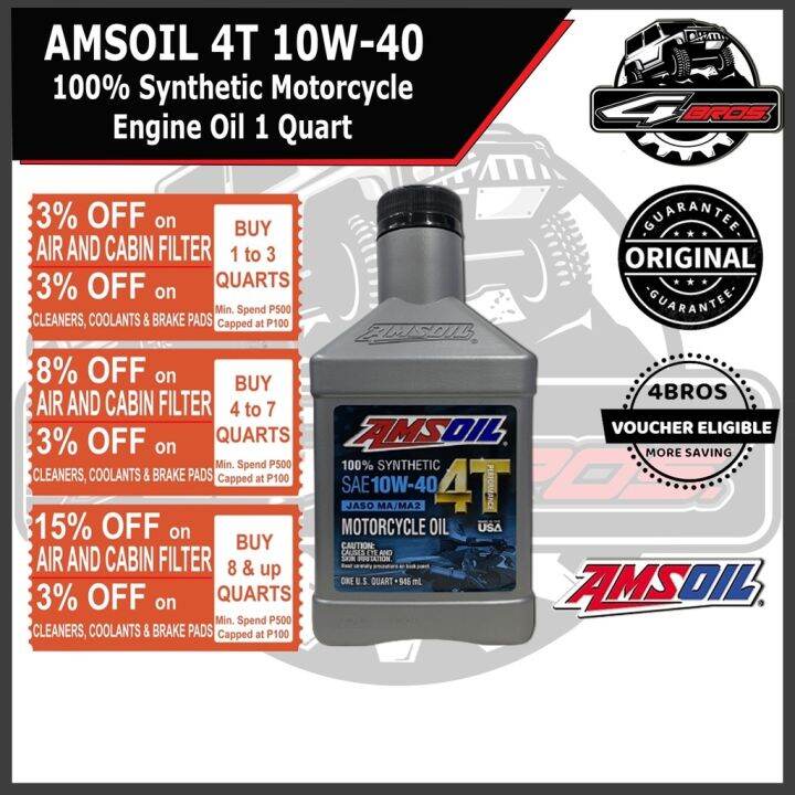 4T 10W40 Synthetic Engine Oil 1 Quart Lazada PH
