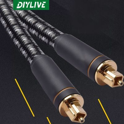 DIYLIVE Kabel Serat Optik High-End Kabel Audio Digital dan Video HIFI DTS Dolby 5.1 7.1