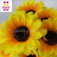 [COD]7 ส้อม Sun Chrysanthemum Sunflower ประดิษฐ์ดอกไม้ขายตรง Hengmei Flower Art